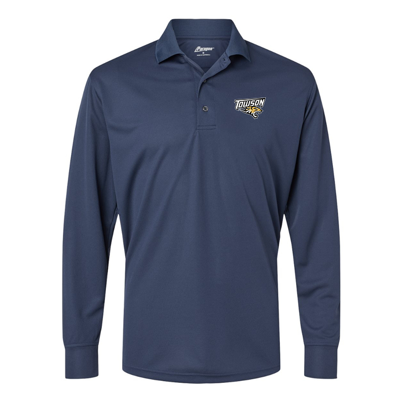 Men's  Towson Tigers  Paragon Prescott Long Sleeve Polo